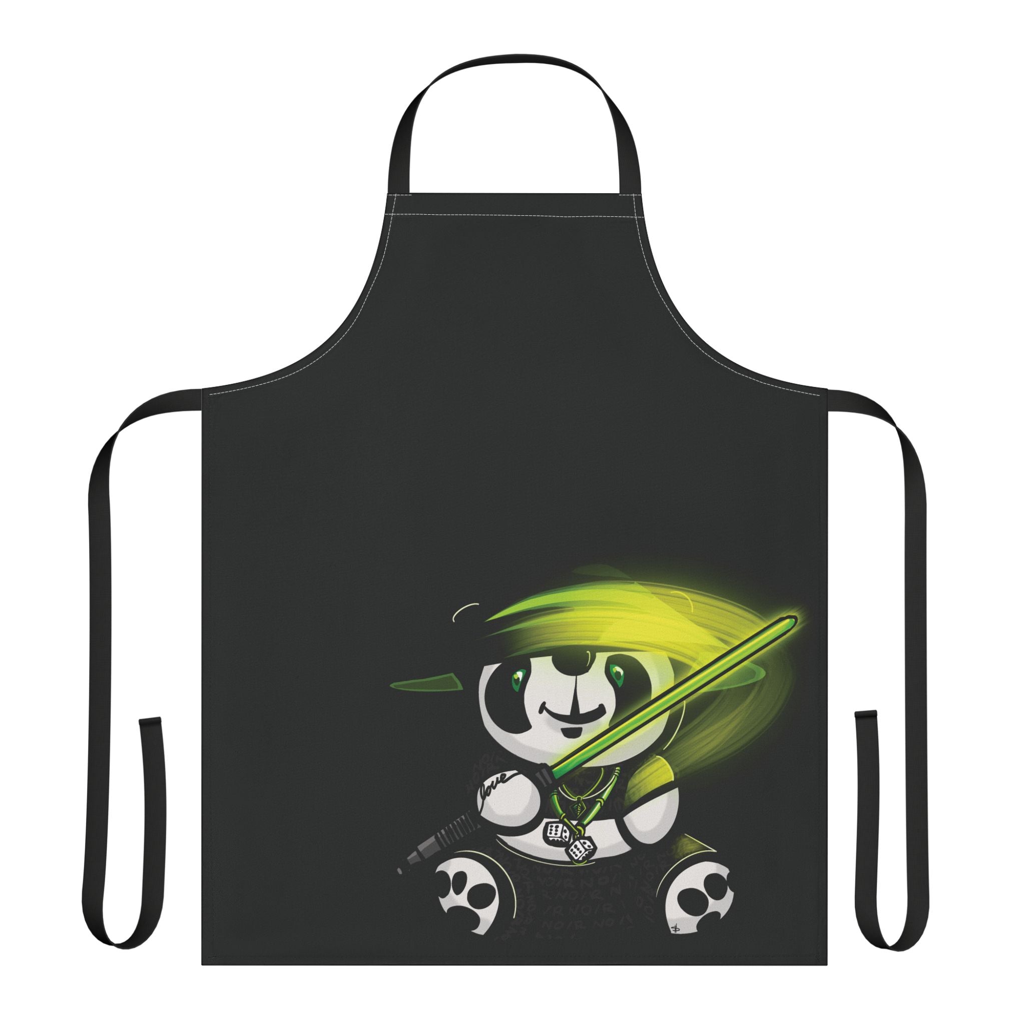 Apron, 5-Color Black Straps (Matt - Emerald Garden)
