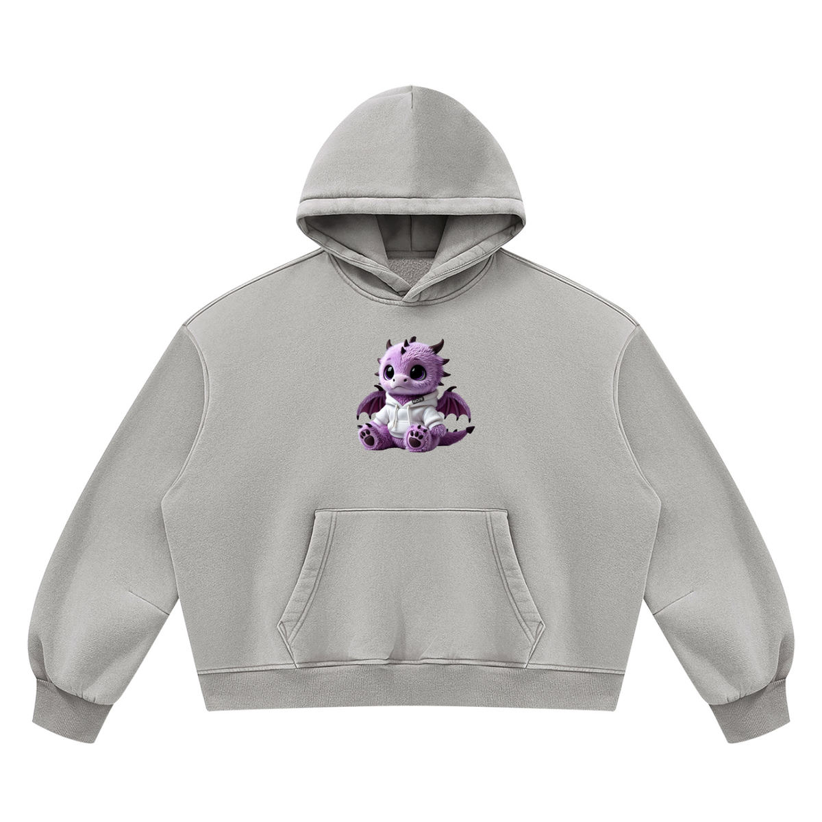 Dragon Zodiac Unisex Vintage Wash Boxy Fleece Hoodie