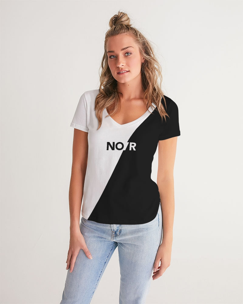 NO/R Women's V-Neck Tee