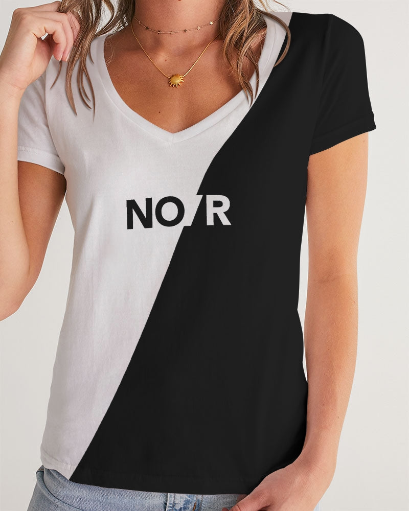 NO/R Women's V-Neck Tee