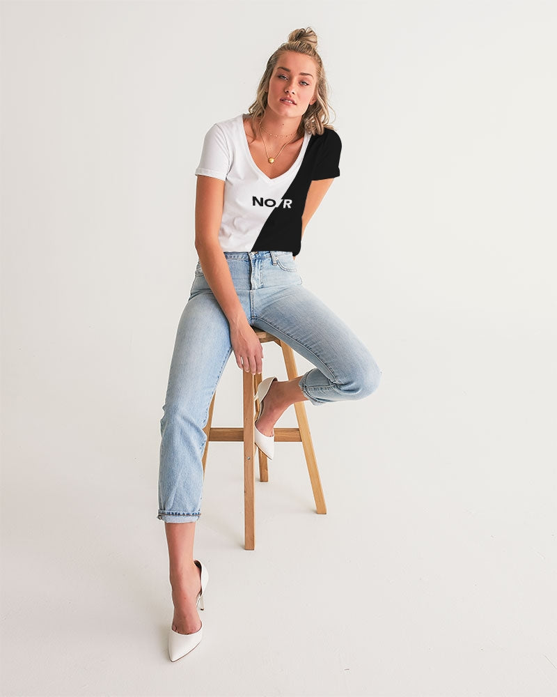 NO/R Women's V-Neck Tee